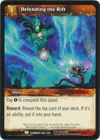 Defending the Rift - War of the Elements - WoW card