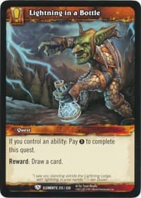 Lightning in a Bottle - War of the Elements - WoW card