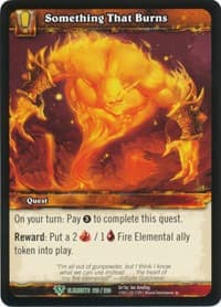 Something That Burns - War of the Elements - WoW card