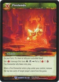 Firelands - War of the Elements - WoW card