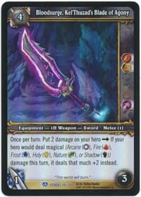 Bloodsurge, Kel'Thuzad's Blade of Agony - Assault on Icecrown Citadel - WoW card