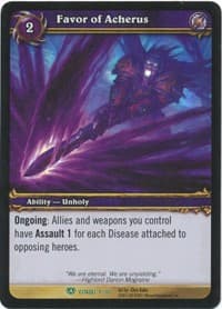 Favor of Acherus - Assault on Icecrown Citadel - WoW card