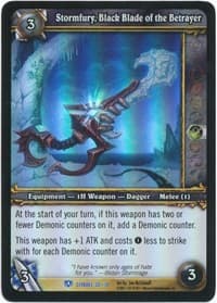 Stormfury, Black Blade of the Betrayer - Assault on Icecrown Citadel - WoW card