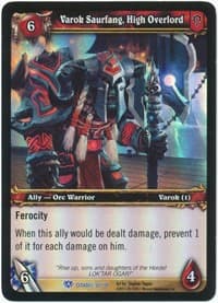 Varok Saurfang, High Overlord - Assault on Icecrown Citadel - WoW card