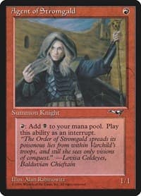 Agent of Stromgald (Woman Holding Staff) - Alliances - Magic: The Gathering card