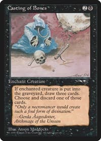 Casting of Bones (Hooded Figure) - Alliances - Magic: The Gathering card