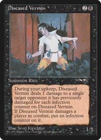 Diseased Vermin - Alliances - Magic: The Gathering card