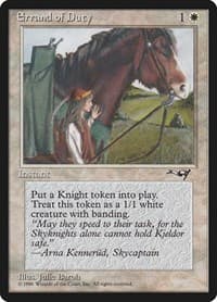 Errand of Duty - Alliances - Magic: The Gathering card