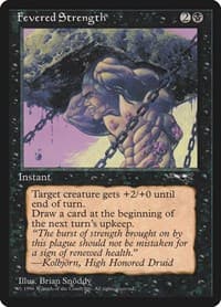 Fevered Strength - Alliances - Magic: The Gathering card