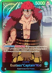 Eustass"Captain"Kid (001) - ST-02: Starter Deck 2 Worst Generation (Super Pre-Release Edition) - One Piece Card Game card