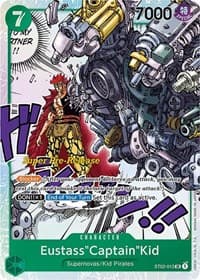 Eustass"Captain"Kid (013) - ST-02: Starter Deck 2 Worst Generation (Super Pre-Release Edition) - One Piece Card Game card