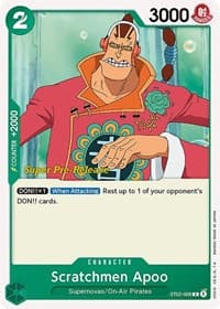 Scratchmen Apoo - ST-02: Starter Deck 2 Worst Generation (Super Pre-Release Edition) - One Piece Card Game card