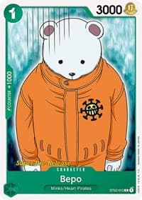 Bepo - ST-02: Starter Deck 2 Worst Generation (Super Pre-Release Edition) - One Piece Card Game card