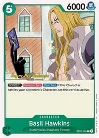 Basil Hawkins - ST-02: Starter Deck 2 Worst Generation (Super Pre-Release Edition) - One Piece Card Game card