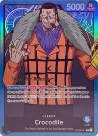 Crocodile (001) - ST-03: Starter Deck 3 The Seven Warlords of The Sea (Super Pre-Release Edition) - One Piece Card Game card