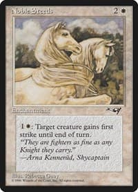 Noble Steeds - Alliances - Magic: The Gathering card