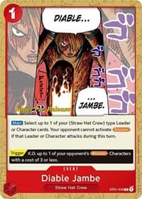 Diable Jambe - ST-01: Starter Deck 1 Straw Hat Crew (Super Pre-Release Edition) - One Piece Card Game card