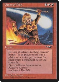 Omen of Fire - Alliances - Magic: The Gathering card