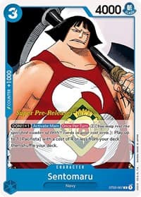Sentomaru - ST-03: Starter Deck 3 The Seven Warlords of The Sea (Super Pre-Release Edition) - One Piece Card Game card