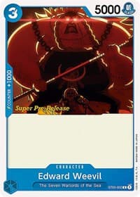 Edward Weevil - ST-03: Starter Deck 3 The Seven Warlords of The Sea (Super Pre-Release Edition) - One Piece Card Game card