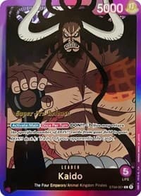 Kaido (001) - ST-04: Starter Deck 4 Animal Kingdom Pirates (Super Pre-Release Edition) - One Piece Card Game card