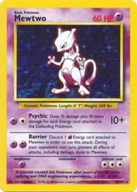Mewtwo - Base Set - Pokemon card