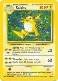 Raichu - Base Set - Pokemon card