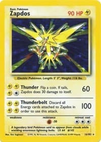 Zapdos - Base Set - Pokemon card