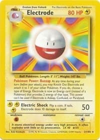 Electrode - Base Set - Pokemon card