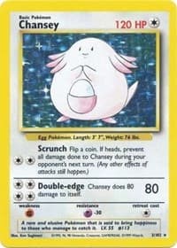 Chansey - Base Set - Pokemon card