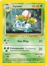 Ivysaur - Base Set - Pokemon card