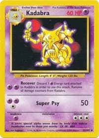 Kadabra - Base Set - Pokemon card