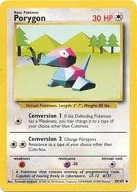 Porygon - Base Set - Pokemon card