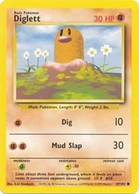 Diglett - Base Set - Pokemon card