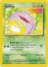 Koffing - Base Set - Pokemon card