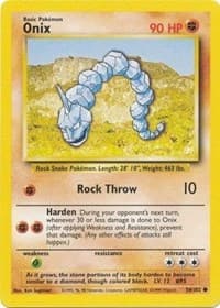 Onix - Base Set - Pokemon card