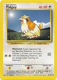 Pidgey - Base Set - Pokemon card