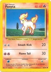 Ponyta - Base Set - Pokemon card