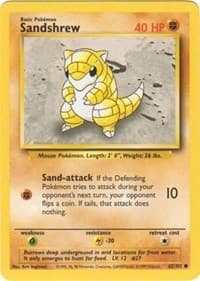 Sandshrew - Base Set - Pokemon card