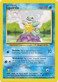 Squirtle - Base Set - Pokemon card