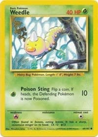 Weedle - Base Set - Pokemon card