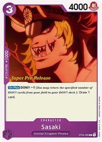 Sasaki - ST-04: Starter Deck 4 Animal Kingdom Pirates (Super Pre-Release Edition) - One Piece Card Game card