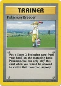 Pokemon Breeder - Base Set - Pokemon card