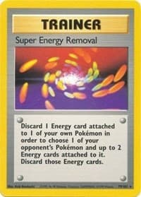 Super Energy Removal - Base Set - Pokemon card