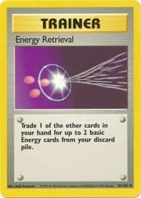 Energy Retrieval - Base Set - Pokemon card
