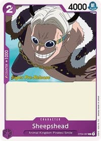 Sheepshead - ST-04: Starter Deck 4 Animal Kingdom Pirates (Super Pre-Release Edition) - One Piece Card Game card