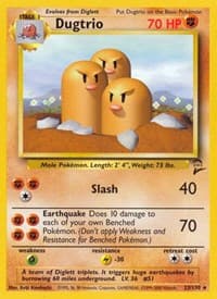 Dugtrio - Base Set 2 - Pokemon card