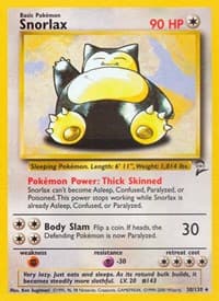 Snorlax - Base Set 2 - Pokemon card