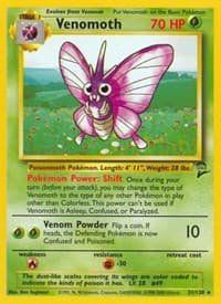 Venomoth - Base Set 2 - Pokemon card