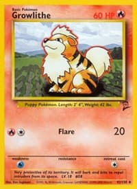 Growlithe - Base Set 2 - Pokemon card
